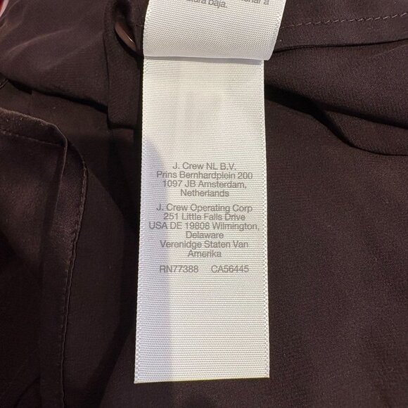 Madewell Silk Belted Midi Shirtdress Women's Size XS in Brown New Without Tags! - Picture 5 of 6